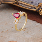 SR17017 Ruby Ring - White-Gold