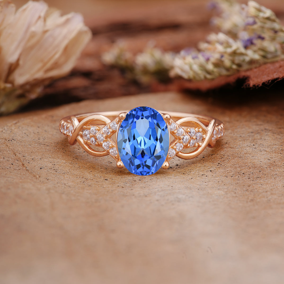 SR17022 Sapphire Ring - Additional view