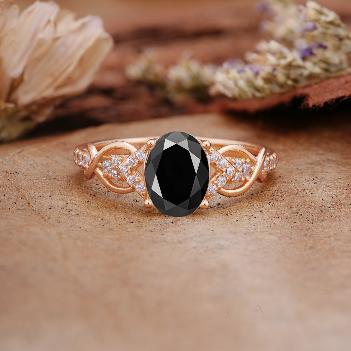 SR17022 Black Onyx Ring - Additional view