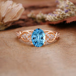 SR17022 Aquamarine Ring - Additional view