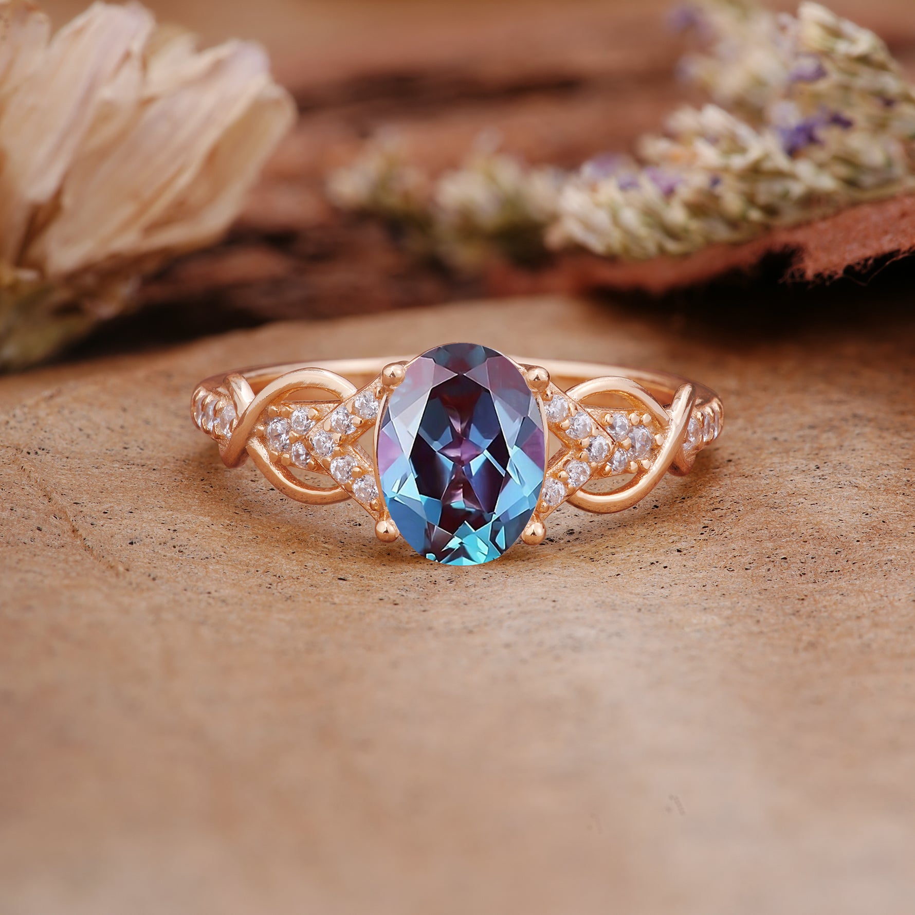 SR17022 Alexandrite Ring - Additional view