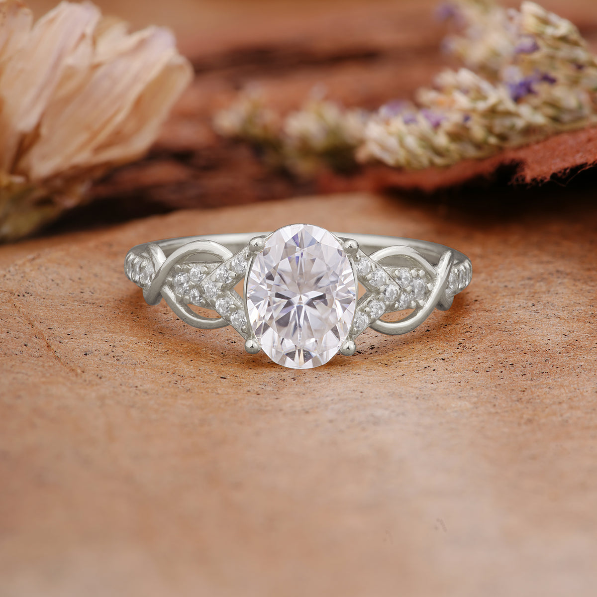 SR17022 Moissanite Ring - Additional view