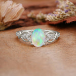 SR17022 Fire Opal Ring - Additional view