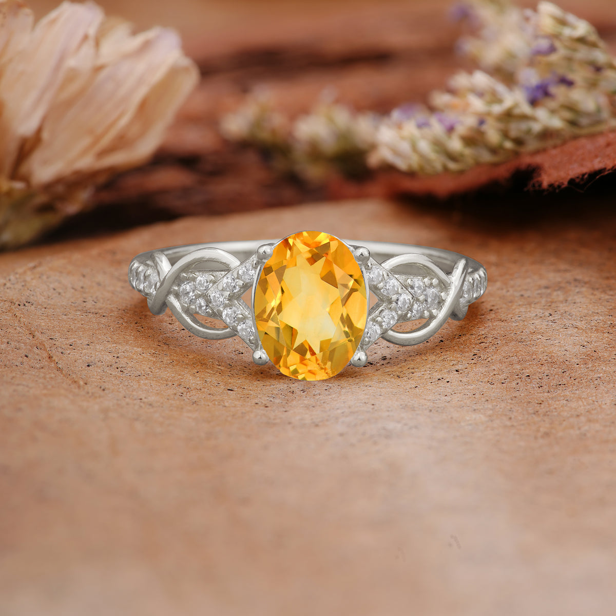 SR17022 Citrine Ring - Additional view