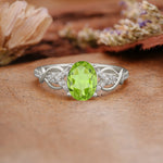 SR17022 Peridot Ring - Additional view