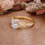 SR17022 Moissanite Ring - Rose-Gold