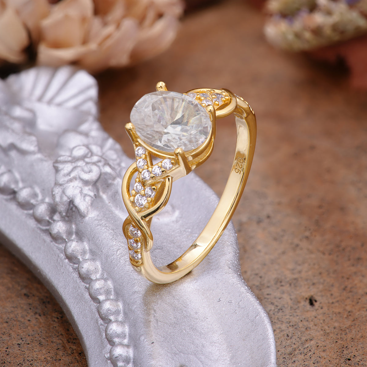 SR17022 Moissanite Ring - Additional view