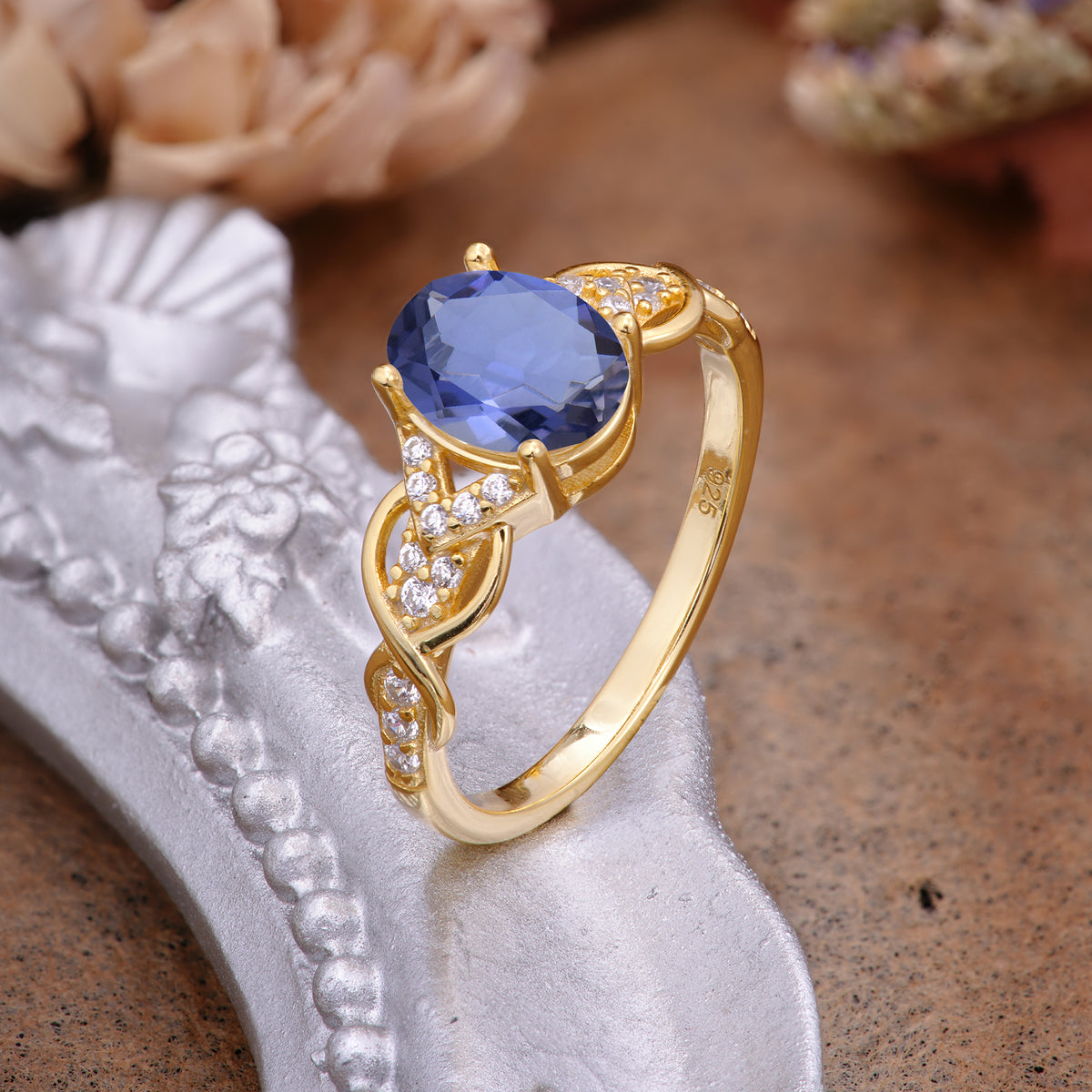 SR17022 Tanzanite Ring - Additional view