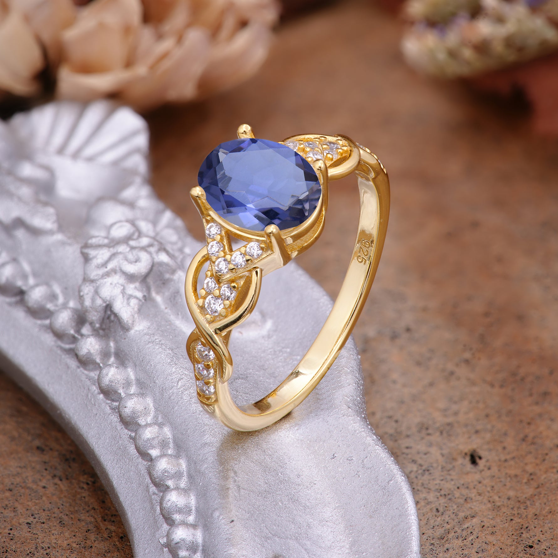 SR17022 Tanzanite Ring - Additional view