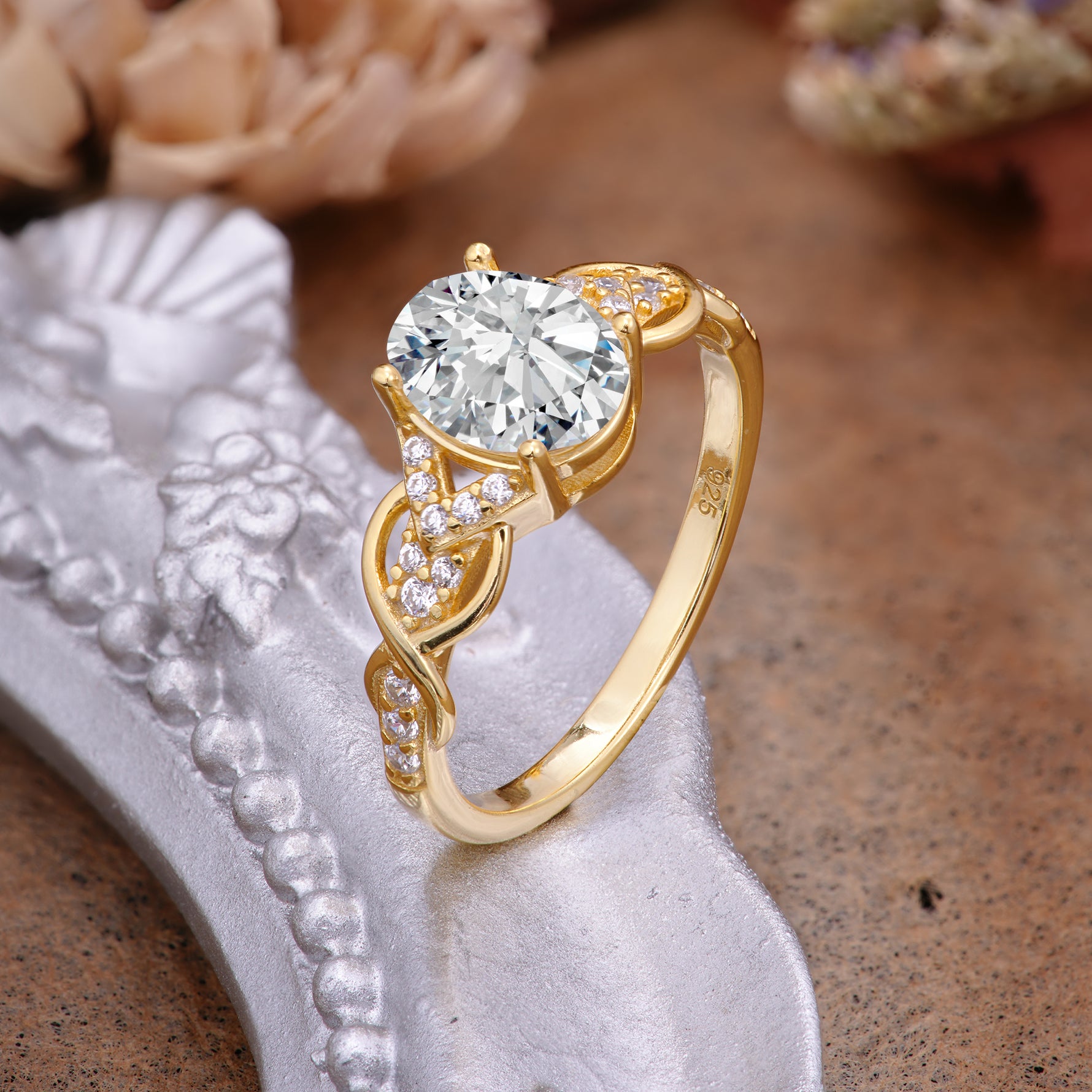 SR17022 Lab Diamond Ring - Additional view