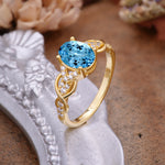 SR17022 Aquamarine Ring - Additional view