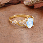 SR17022 Moonstone Ring - White-Gold
