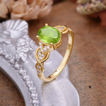 SR17022 Peridot Ring - Additional view