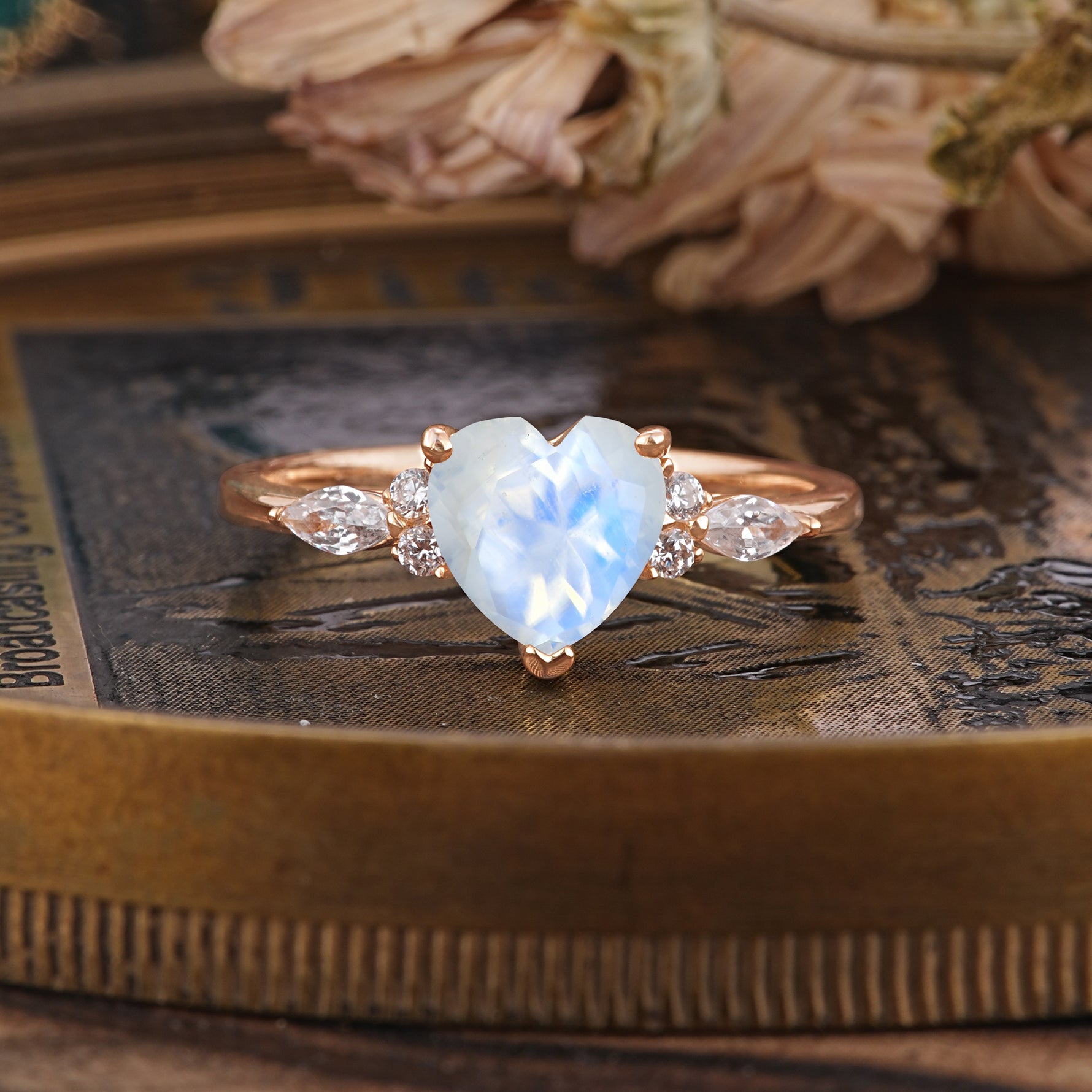 SR17025 Moonstone Ring - Additional view