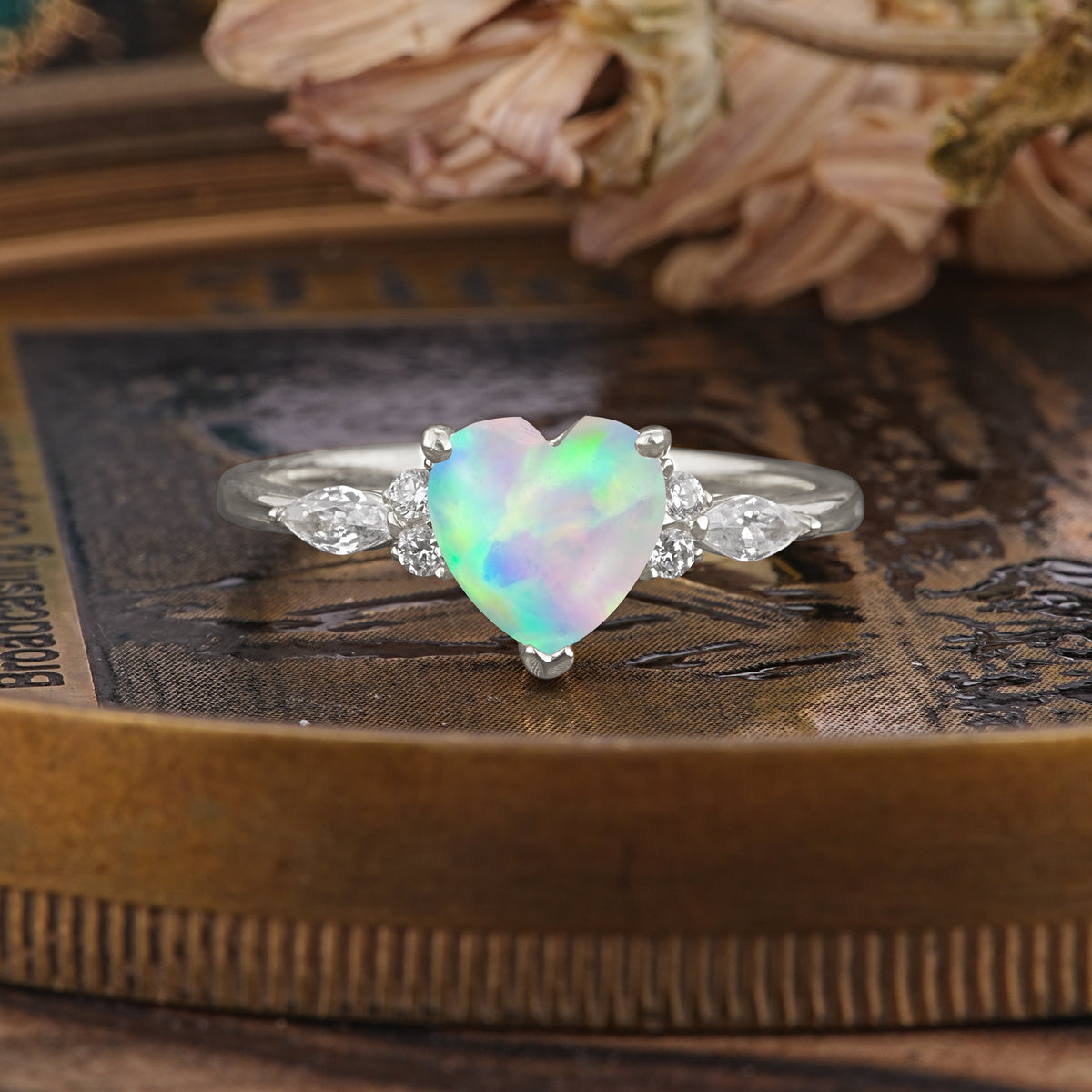 SR17025 Fire Opal Ring - Additional view