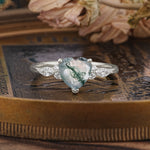 SR17025 Moss Agate Ring - Additional view