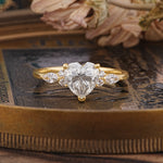 SR17025 Moissanite Ring - Yellow-Gold