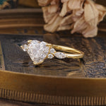 SR17025 Moissanite Ring - White-Gold