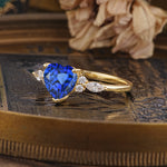 SR17025 Sapphire Ring - White-Gold