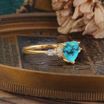 SR17025 Turquoise Ring - Rose-Gold
