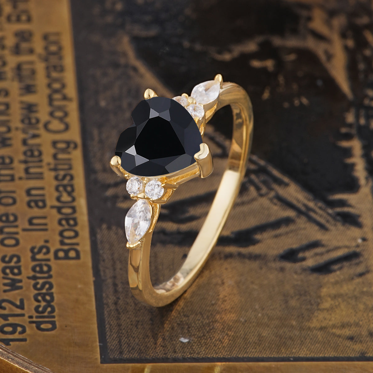 SR17025 Black Onyx Ring - Additional view