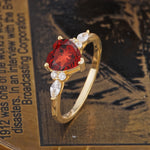 SR17025 Garnet Ring - Additional view