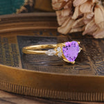 SR17025 Amethyst Ring - Rose-Gold