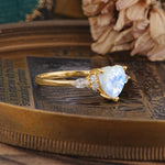 SR17025 Moonstone Ring - Rose-Gold