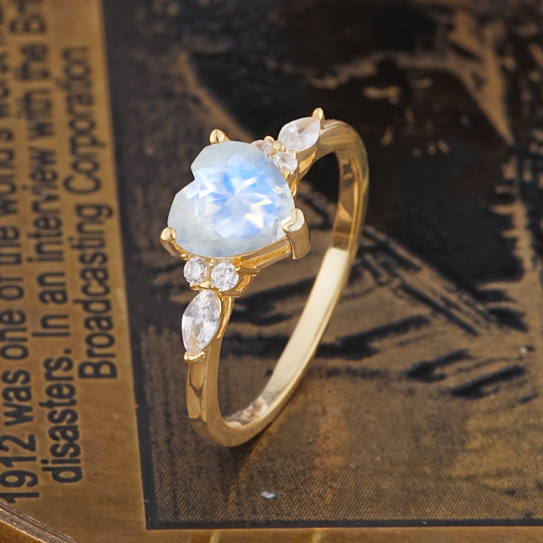 SR17025 Moonstone Ring - Additional view