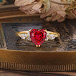 SR17025 Ruby Ring - Yellow-Gold