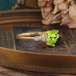 SR17025 Peridot Ring - Rose-Gold