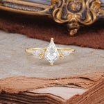 Classic 4 Prong Kite Cut Moissanite Engagement Ring - Additional view