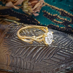 Nature inspired Moissanite Engagement Ring - Additional view