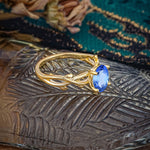 Nature inspired Sapphire Engagement Ring - Additional view