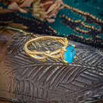 Nature inspired Turquoise Engagement Ring - Additional view