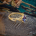 Nature inspired Alexandrite Engagement Ring - Additional view