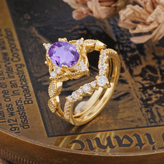 Gorgeous Oval Cut Amethyst Engagement Ring