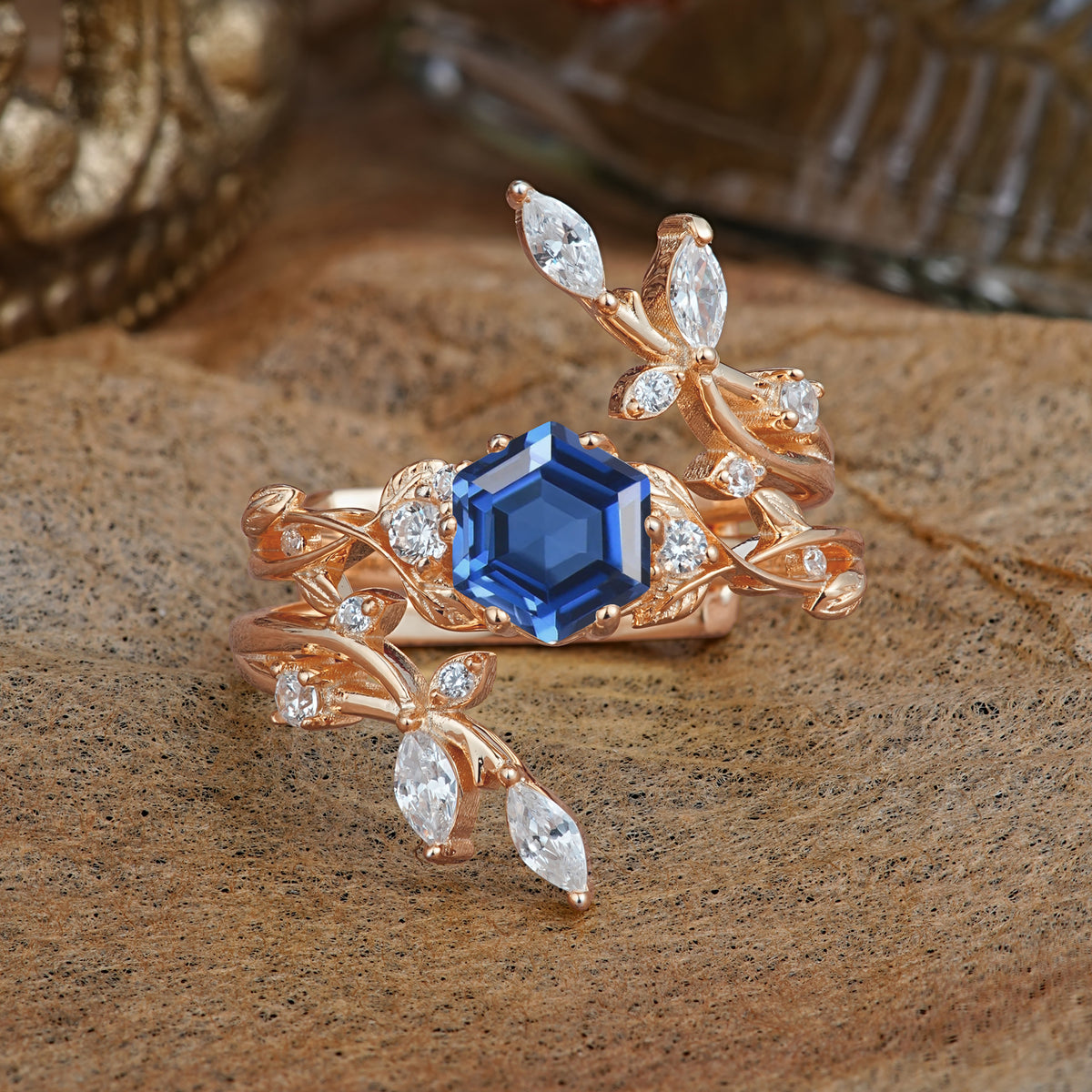 SR17146 Sapphire Ring - Additional view
