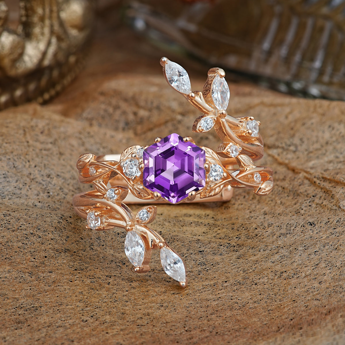 SR17146 Amethyst Ring - Additional view
