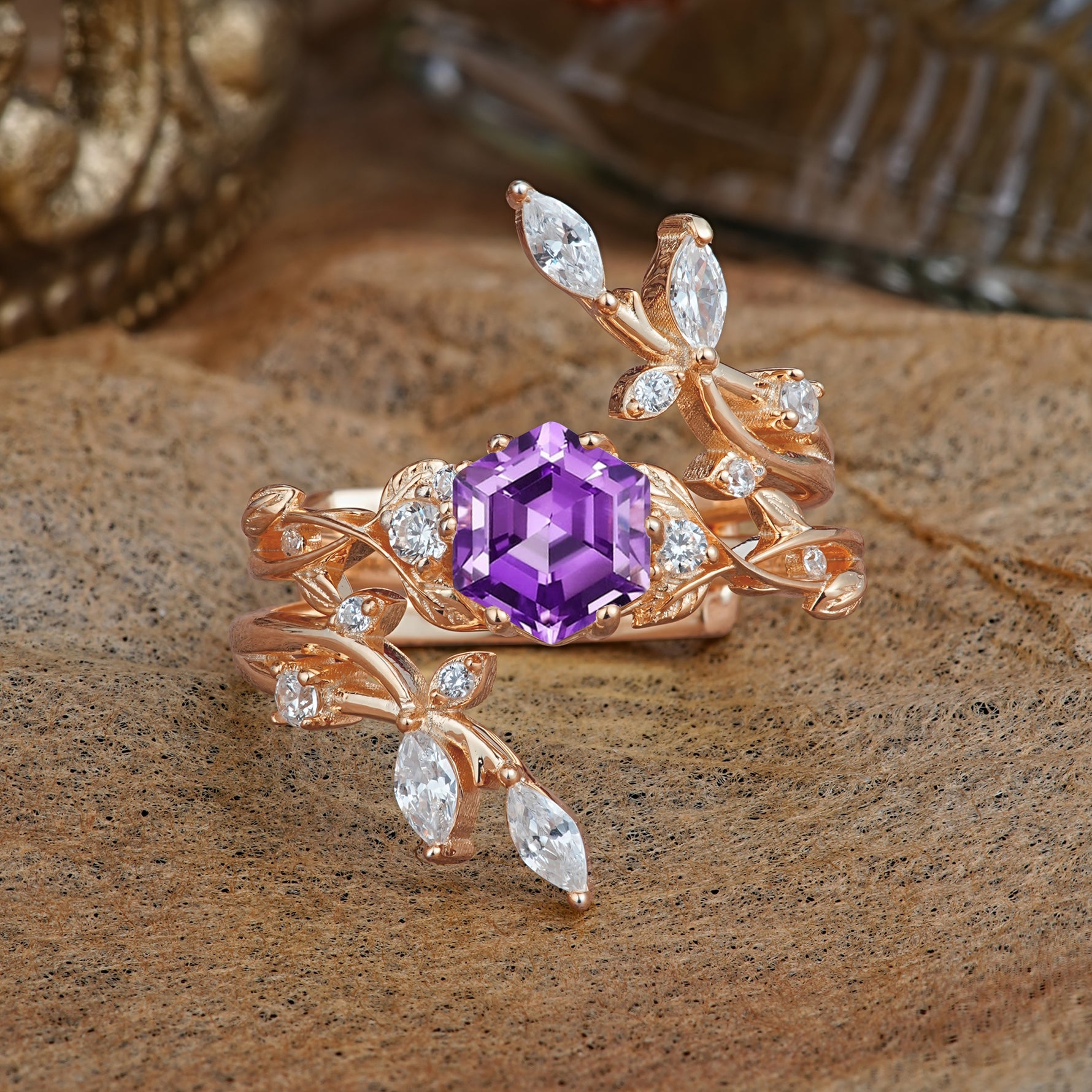 SR17146 Amethyst Ring - Additional view