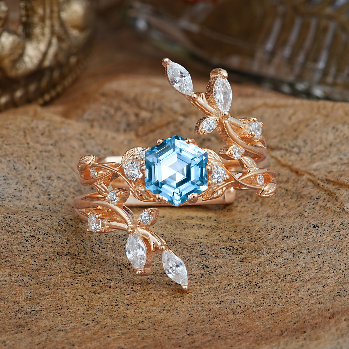 SR17146 Aquamarine Ring - Additional view