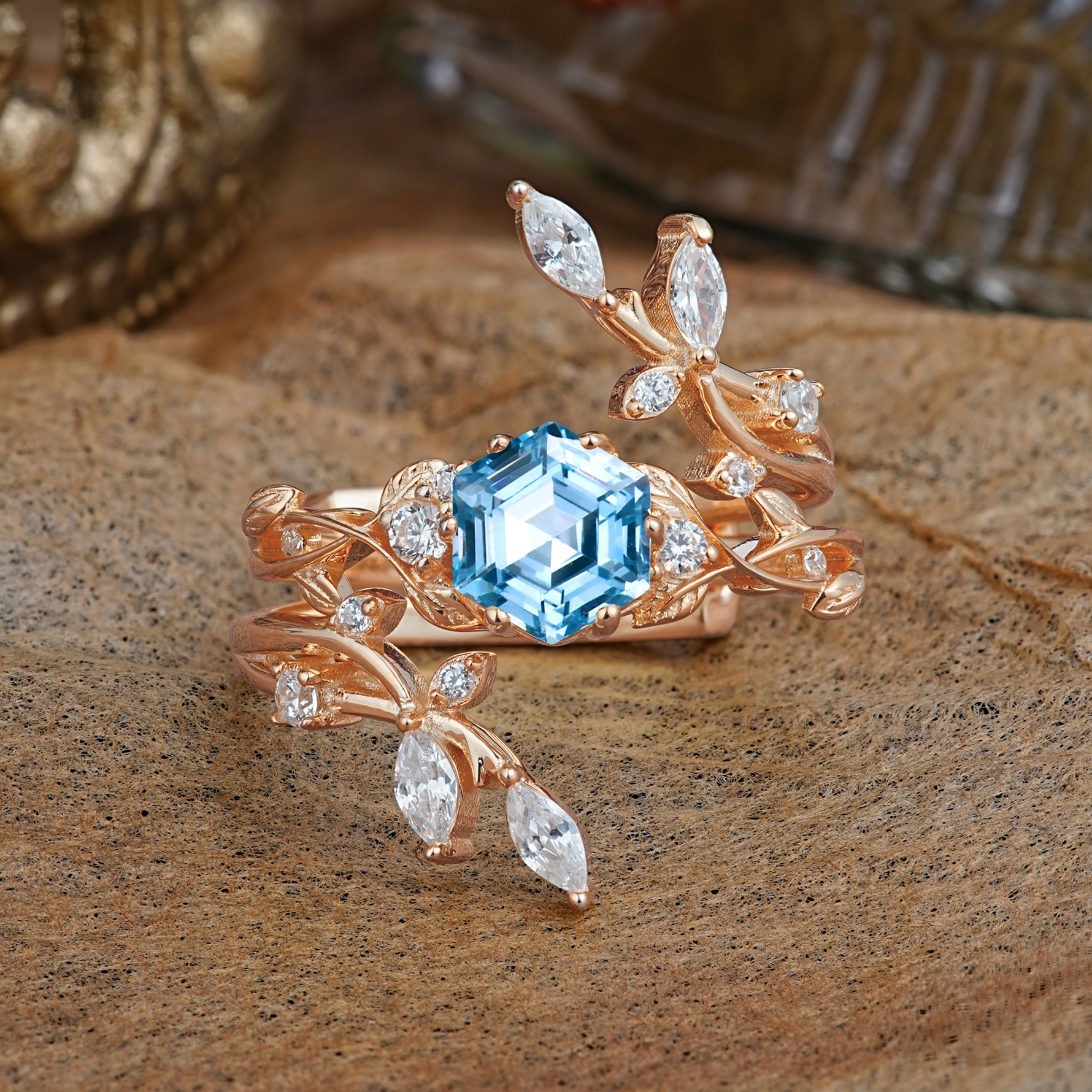 SR17146 Aquamarine Ring - Additional view