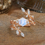 SR17146 Moonstone Ring - Additional view