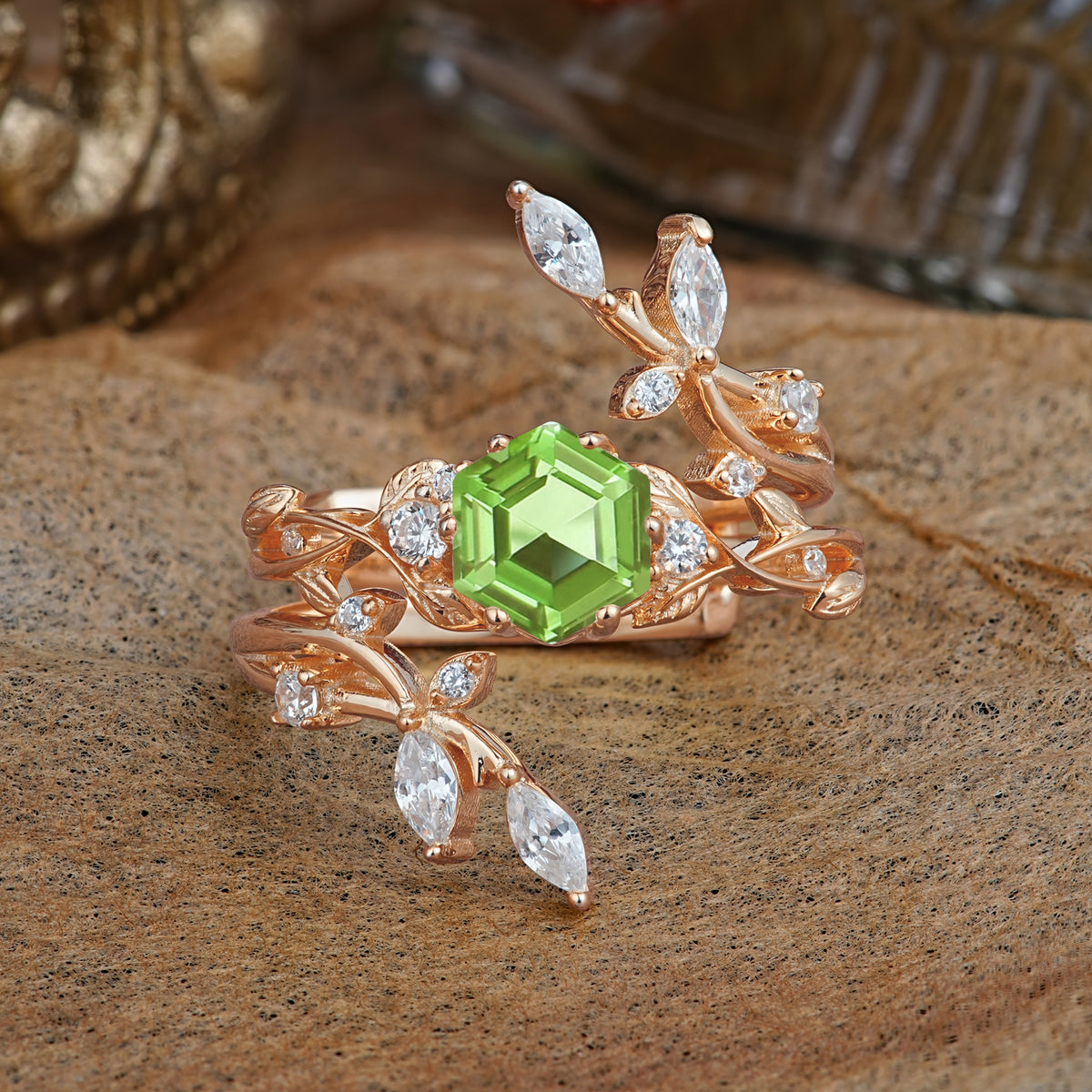 SR17146 Peridot Ring - Additional view