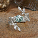 SR17146 Moss Agate Ring - Additional view