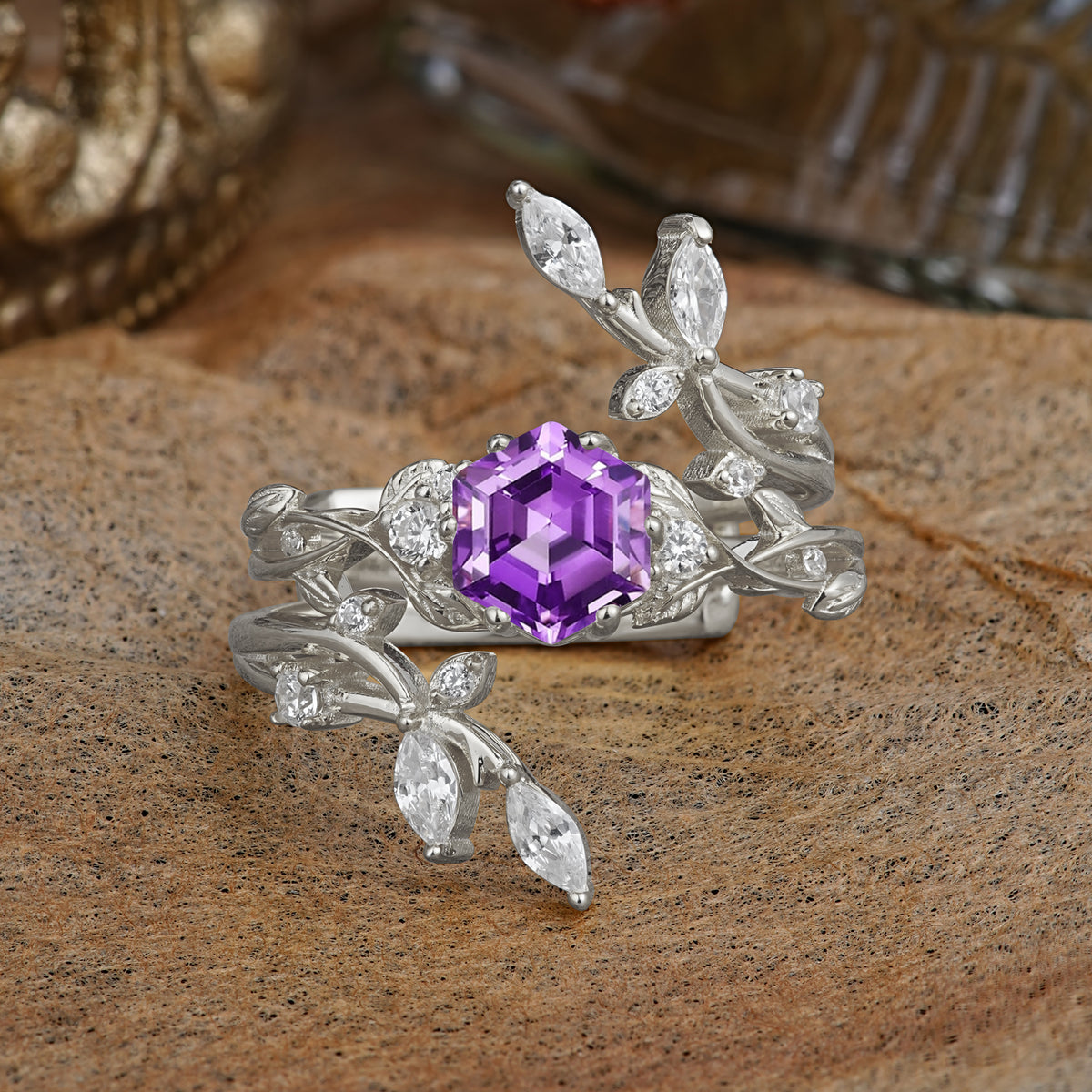 SR17146 Amethyst Ring - Additional view