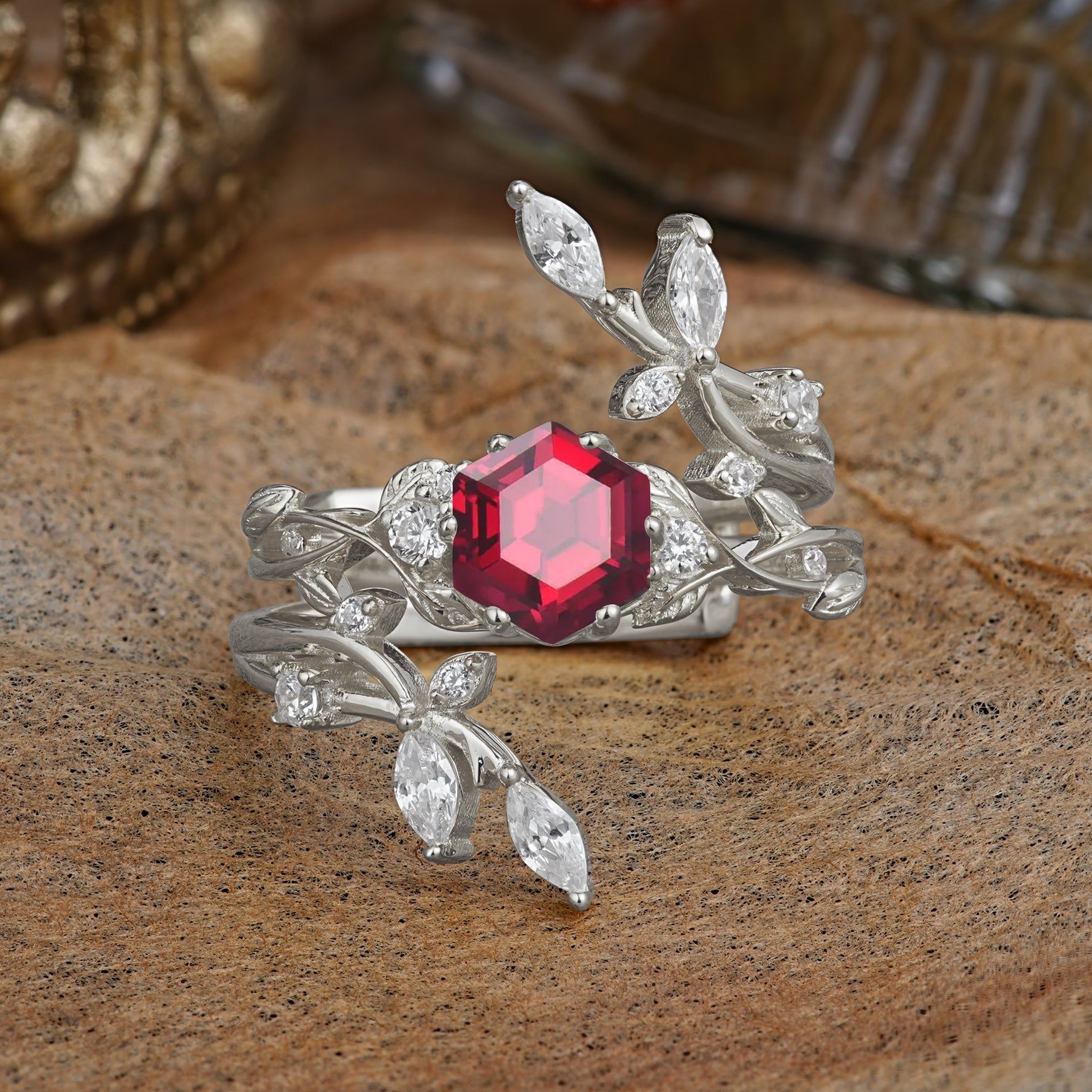 SR17146 Ruby Ring - Additional view