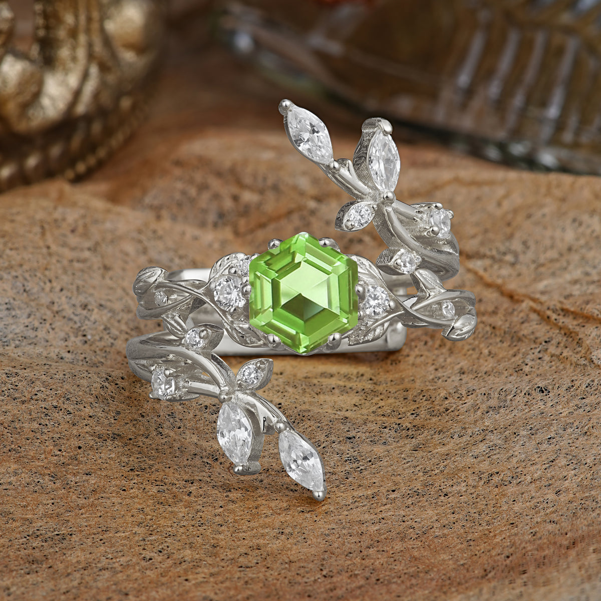 SR17146 Peridot Ring - Additional view
