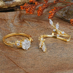 SR17146 Moissanite Ring - Rose-Gold