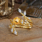 SR17146 Citrine Ring - White-Gold